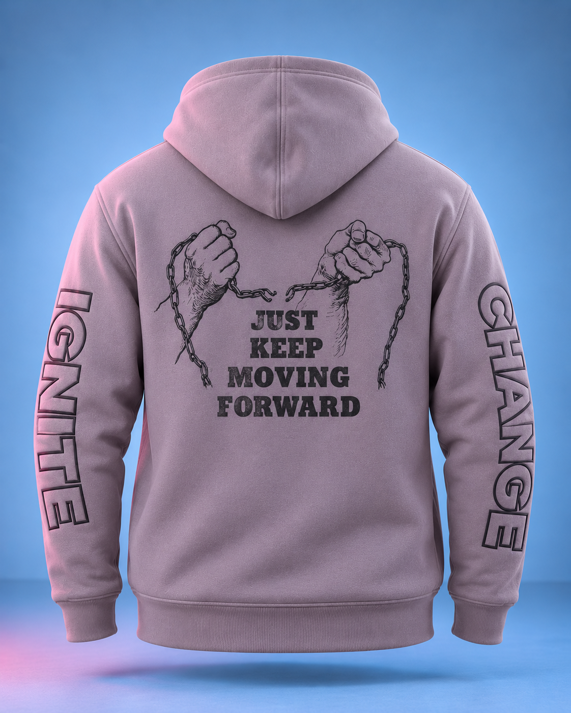 Just Keep Moving Forward - Zip Hoodie