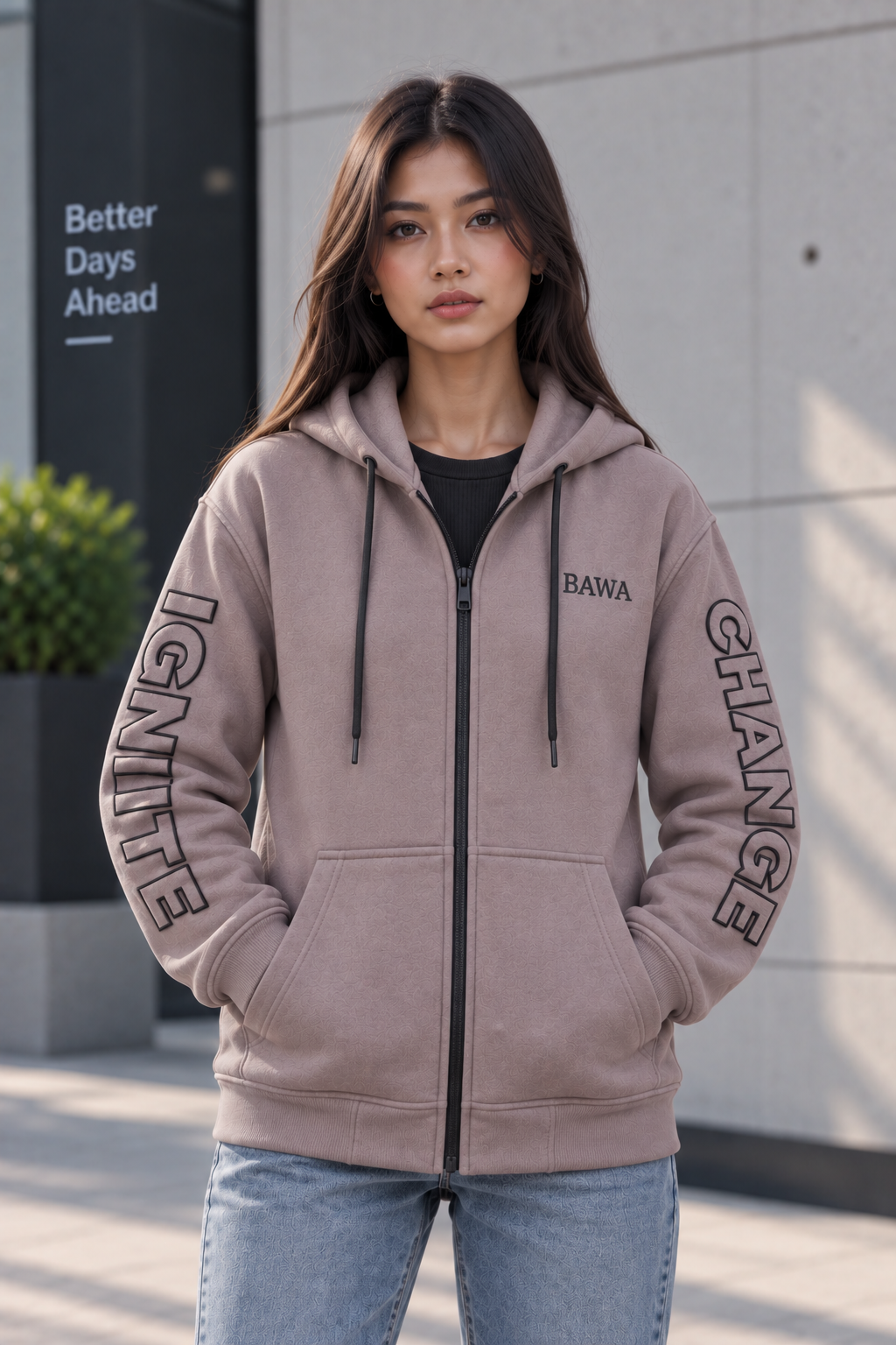 Just Keep Moving Forward - Zip Hoodie