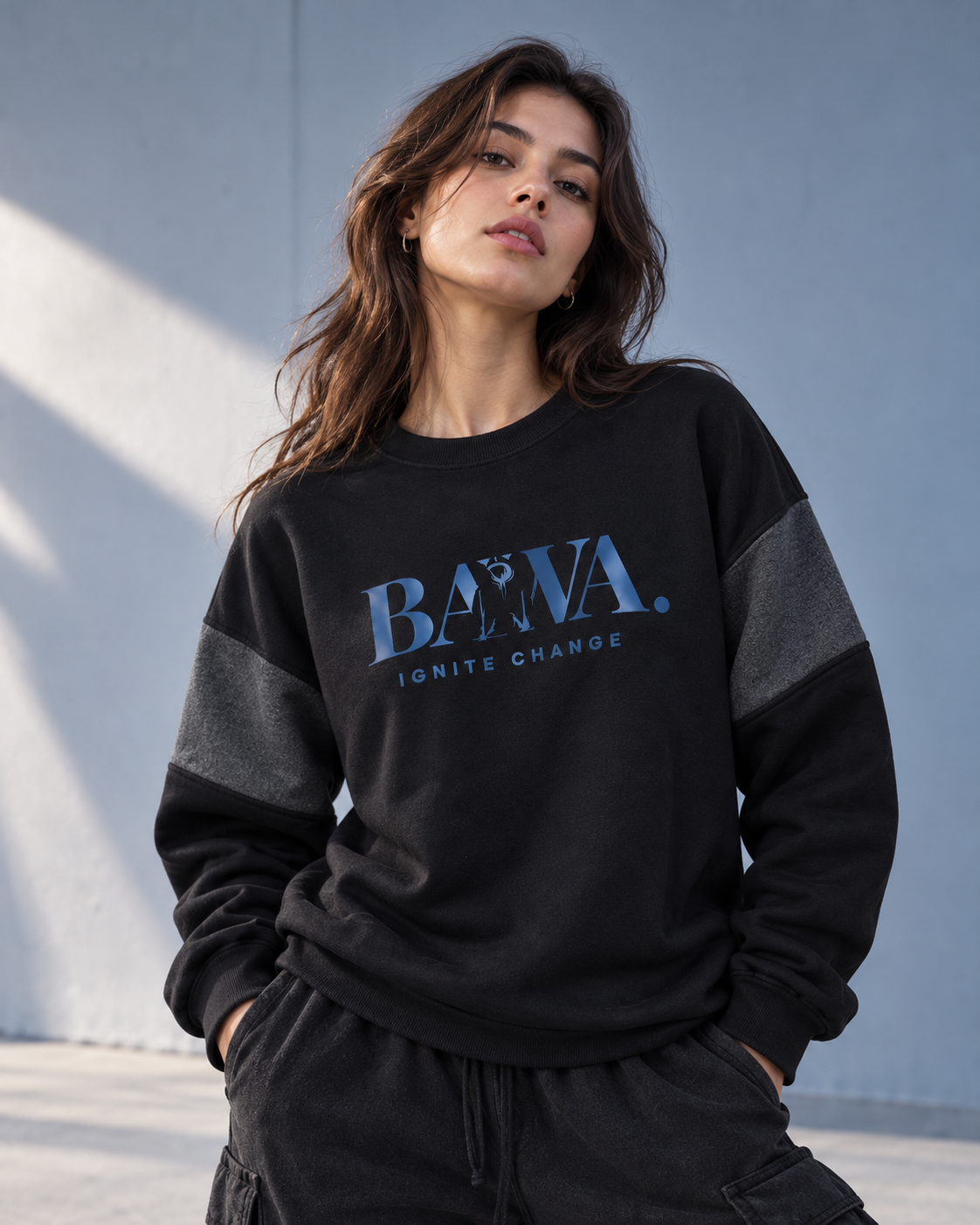 Grey Barrier - Baggy Sweat-top